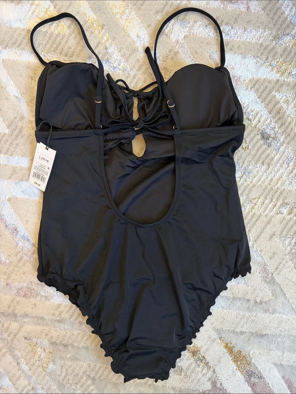 Shade & Shore Black One-Piece Swimsuit